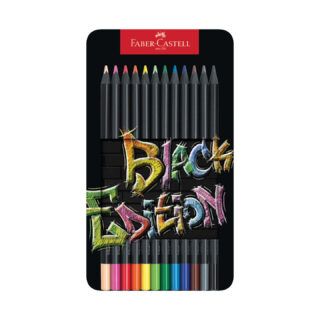 Hoću knjigu, Boje drvene 12 boja metalna kutija Black Edition Faber Castell, 62,90 kn