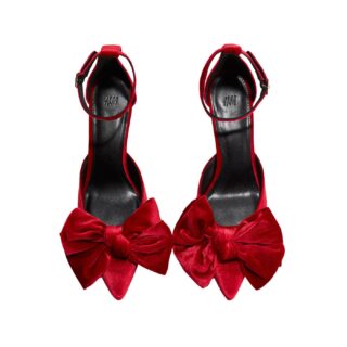 Velur salonke s mašnom, H&M